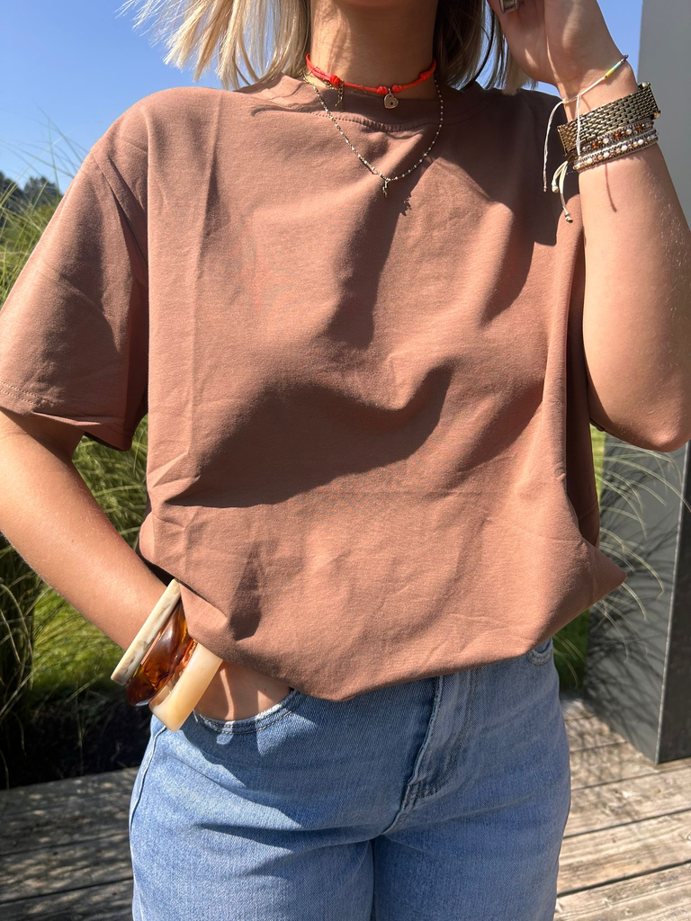 T-shirt Emy chocolat 