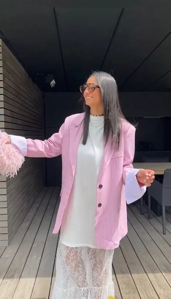 Blazer rose Ana 