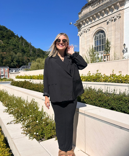 Jupe crêpée Elio noire 