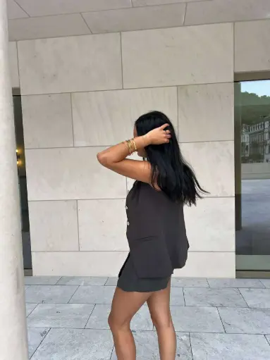 Jupe-short Mimi chocolat