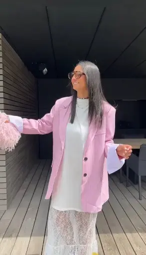 Blazer rose Ana 