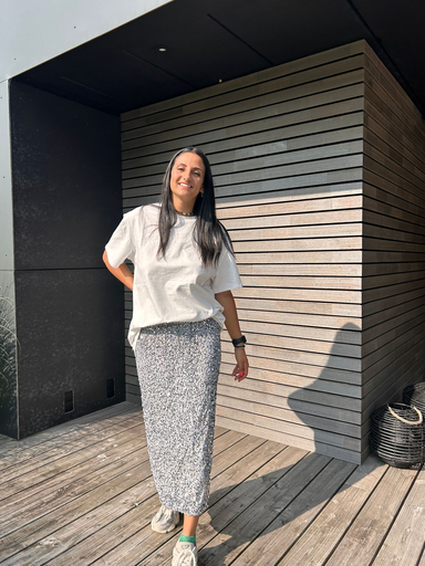 Jupe Louise argentée 